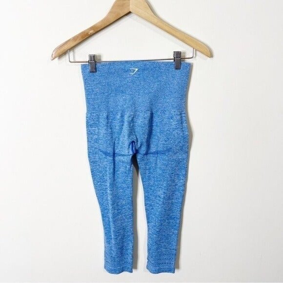 Gymshark Blueberry Marl High Waisted Seamless Crop Leggings Size XS - Picture 4 of 5